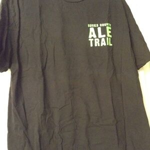 Bucks County Ale Trail Top T shirt Names of Breweries and Towns They're In XL